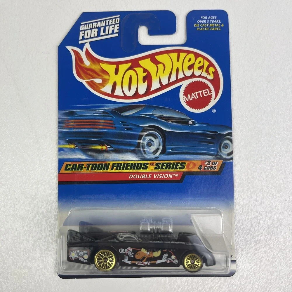 1999 Hot Wheels Car Toon Friends Series Double Vision BullWinkle Black 987